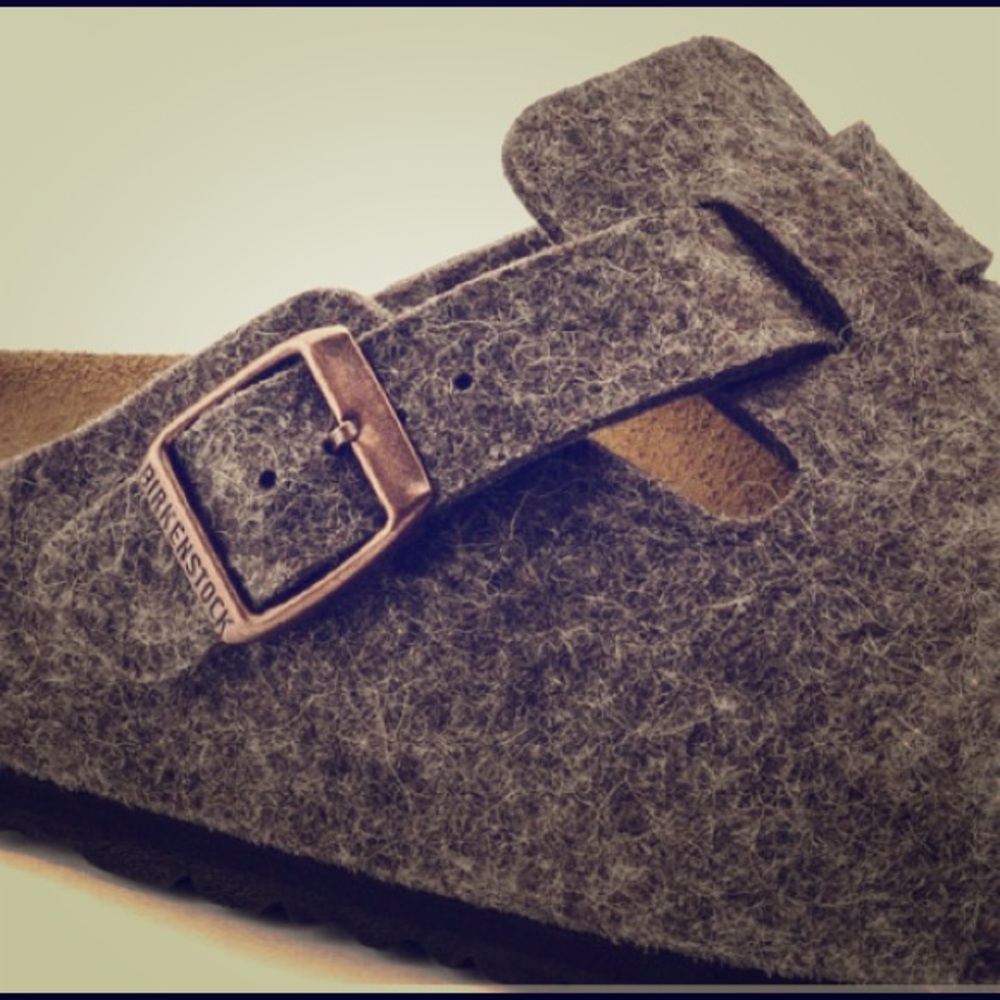 Birkenstock wool clogs